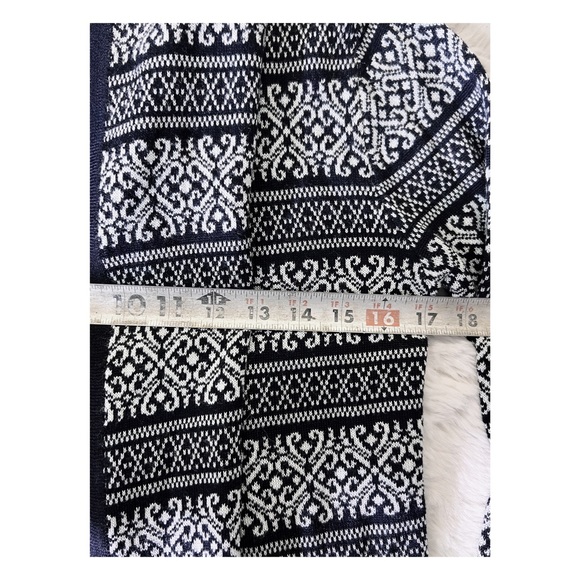 Moving Sale!! EUC Anthro  Skies Are Blue Drape Front Cardigan Sweatr B&W Small - Picture 5 of 12